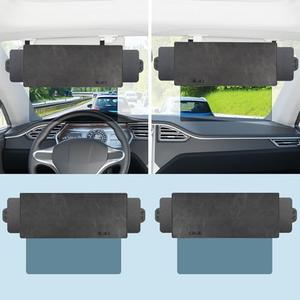 2 Pack Polarized Sun Visor Extender for Car with 2 Side Sunshade, Car Visor Extender Sun Blocker, Upgraded UV400 Sun Visor Extension with PC Lens, Anti-Glare Car Visor for Safe Driving
