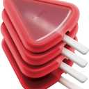 Tovolo Stackable Popsicle Molds with Sticks, 4-Pack, Watermelon Shaped Pop Molds, Reusable Ice Pop Maker for Kids, Homemade Frozen Snacks & Treats, Mess-Free Handles, BPA-Free, Dishwasher Safe