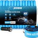 Kohree NSF 372 Certified 100-ft Drinking Water Hose, 5/8'' Premium RV Water Hose with Storage Bag, Heavy-Duty Machined Fittings, Leak Free, No Kinks, Potable Water Hose for RV, Camper, Garden - Blue