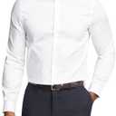 Michael Kors Men's Dress Shirt Ultra Wrinkle Free Stretch Regular Fit, 2XL