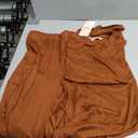 KIRUNDO 2 Piece Lounge Sets for Women Airport Travel Vacation Outfits Summer Casual Loose Short Sleeve Tops & Wide Leg Pants (Brown, L)