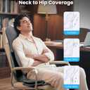 COMFIER Shiatsu Neck & Back Massager with Heat, Full Back Coverage Massage Chair Pad with 4D Kneading & Adjustable Neck Nodes, Waist & Hip Compression, Mother Day Gift for Mom