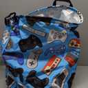 Video Game Controller Background Round Laundry Hamper Gaming Theme Game Joysticks Storage Basket Toys Clothes Organizer Bin For Home Bathroom Bedroom Dorm Nursery, 62l