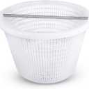 Skimmer Basket with Handle, for Pentair 08650-0007 08650-0007Z Sta-Rite U-3 White