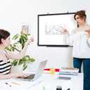 Double Sided Magnetic White Board, 24"x18" Dry Erase Whiteboard for Wall with Aluminum Frame Presentation Board for School, Office and Home