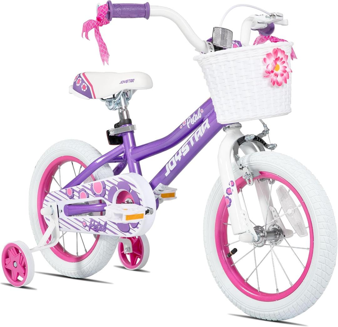 JOYSTAR Girls Bike for Toddlers and Kids Age 3-10 Years, Kids Bike with Training Wheels and Handbrakes, 20 Inch Bike with Kickstand, Multiple Colors