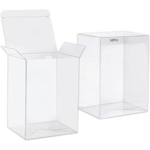 50 Pack Cases for Funko, 0.38mm Crystal Clear Case, Heavy-Duty Display Case with Protective Film and Locking Label, Strong Thick Plastic Protectors
