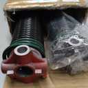 Pair of 2" Garage Door Torsion Springs with Non-Slip Winding Bars, Quality Precision Electrophoresis Black Coated, Minium Life 18,000 Cycles (.243" x 2" x 31")