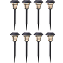 MAGGIFT 8 Pack Outdoor Solar Lights - Waterproof, Solar Pathway & Garden Lights for Yard & Patio, Solar Powered for Driveway