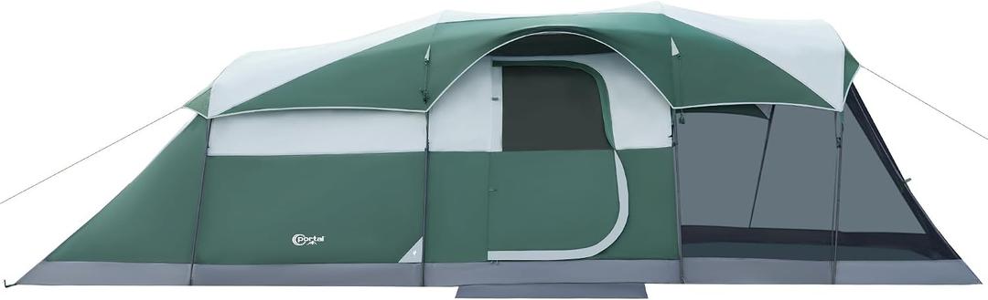 PORTAL 8 Person Family Camping Tent with Screen Room