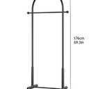 Black Arch Garment Rack, Freestanding Metal Clothing Rack