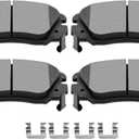 Front Brake Pads, ECCPP 4pcs Front Ceramic Brake Pads Kits fit For Buick Allure/LaCrosse/Regal, For Chevy Equinox/Malibu, For GMC Terrain, For Saab 9-5
