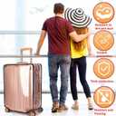 3PCS Clear PVC Luggage Cover Protectors Thicken Transparent Waterproof Suitcase for Travel Airplane 20"+24"+28"