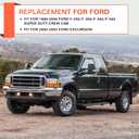 4PCS Window Rubber Weatherstrip Seal Front and Rear Lower Door Fit for Ford F250 F350 F450 Super Duty Crew Cab 1999-2016 Excursion 2000-2005 Replace F81Z-2520758-AA 1C3Z-26253A24-A