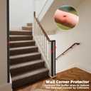 Elvone Wall Corner Protector & Edge GuardPeel and Stick Wall Trim Moulding Inside & Outside Corner Molding Trim Caulk Strip, Self Adhesive Trim for Wall Edge,Ceiling,Countertop, 1.6 W x40 LBlack