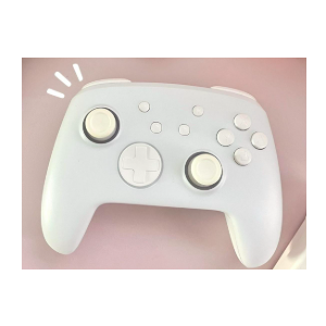 Switch 2 Pro Controller, Wireless Switch Controller Compatible with Switch 2/OLED/Lite, Firefly LED Bluetooth Gamepad with Hall Effect/7 RGB Colors/Back Buttons/Turbo/Motion Control - White