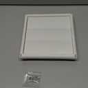 4 Inch Dryer Vent Cover for Exterior Wall Vent Hood Outlet Airflow, Dryer Air Vent with Screen with 4 Screw for Easy Installation, White