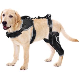 Dog Knee Brace for Torn ACL Hind Leg,Luxating Patella-Supportive Brace for Medium to Large Dogs-Adjustable Leg Support with Sufficient Wrapping, Non-Slip Joint,Pain Relief,L