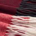 Womens Scarf Winter Blanket Large Scarves Thick Soft Warm Plaid Chunky Scarfs (B-mix Red)