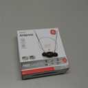 GE Traditional Rabbit Ears Indoor Black TV Antenna, 15 inch Extendable Dipoles and Circular Loop, Tabletop Antenna, Digital, HDTV Antenna, Smart TV Compatible, 4K 1080P VHF UHF, Compact Design, 33676 Rabbit Ear Antenna