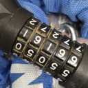 NDakter Bike Lock, 5 Digit Combination Heavy Duty Anti Theft Bicycle Chain Lock, 2.62/3.2/4.27/5/6Ft Long, High Security Resettable, Suitable for Bike, Scooter, Door, Gate, Fence-4/6mm Thick (Blue)