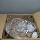 20" Gold Crystal Fandelier Ceiling Fan with Light, Gold Crystal Chandelier Ceiling Fan with Light Remote Control, 6 Speeds for Bedroom, Nursery, Living Room, 19.69*11.02*19.69