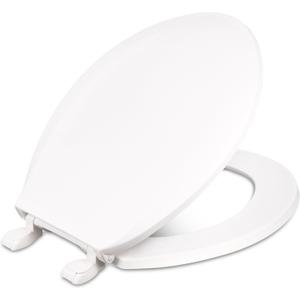 Centoco 1200-001 Round Plastic Toilet Seat, Standard Economy Model, Light Weight Residential, White