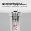 Bathroom Sink Drain Strainer Stopper - Universal Stainless Steel Strainer with Pop-Up Design Basket Hair Catcher for Sink Stopper Replacement (2PCS)