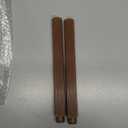 2 Pack | 10" Premium Unscented Ribbed Wick Taper Candles, Tall Ribbon Wax Dinner Unscented Modern Home Dcor Soy Wax Handmade 12 Hours candlesticks (Brown)