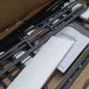 VASAGLE Bar Cart Black, Home Bar Serving Cart, Cart with 2 Mirrored Shelves, Holders, Glass Holders, for Kitchen, Dining Room, Black ULRC090B62