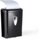 Amazon Basics 6 Sheet High Security Micro-Cut Paper and Credit Card Shredder, P-4 Security Level, Easy to Empty, Black
