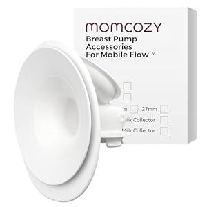 Momcozy Original Replacement Accessories for Upgraded Mobile Flow | Upgraded M9, Original Upgraded M9 Breastfeeding Parts, 24mm Flange, 1 Pack