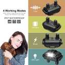 Dog Training Collar for 2 Dogs, 3300ft Remote Dog Shock Collar with Night LED Light, IPX7 Waterproof Rechargeable E-Collar, 4 Modes (Beep, Vibration, Shock) for Small Medium Large Dogs