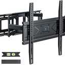 UL Listed Full Motion TV Wall Mount for Most 32-70 inch TVs, Wall Mount TV Bracket for 40 50 55 65 inch tv with Smooth Swivel, Tilt, Extension, Level-Has Hardware & Drill Template