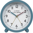 La Crosse Clock Co. 4.4" Analog Quartz Alarm Clock - Teal