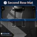 2026 Palisade Floor Mats Only Hybrid 7-Seat All Weather TPE Cargo Mat with Backrest Mat for Hyundai Palisade Accessories 2026 SEL/SEL Premium/Limited/Calligraphy