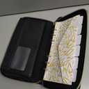 Cash Envelope Wallet All in One Budget System with 12x Tabbed Cash Envelopes, 12x Monthly Budget Cards,1x Yearly budget planner sheet Complete Money Organizer Set for Cash RFID Protection