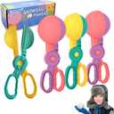 SupMLC Snow Toys, Snowball Maker 4 pcs Winter Snowball Tool Kit with Handle for Snow Ball Shapes Fights Outdoor Winter Toys Snow Ball Clip for Boys Girls Toddler Adults