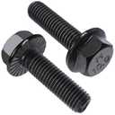 M8-1.25 x 25mm Flanged Hex Head Bolts,External Flange Hex Drive Screws,Class 10.9 Black Zinc Plated,Alloy Steel,Full Coarse Thread,Pump,Fix Car,DIY Project(23Pcs)