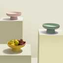 Fruit bowl Fruit Basket for Kitchen Countertop Kitchen Storage Baskets Stand Organization, Decor Centerpiece Counter or Dining Room Tables (yellow)