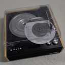 Victrola Eastwood  Bluetooth Record Player  3-Speed Turntable, Premium MM Cartridge, Vinyl Stream for Wireless Streaming, Removable Dust Cover, Built-in Speakers (Bamboo)