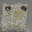 jinchan Nursery Curtains 95% Blackout Yellow Floral Curtains for Girls Room, 84 Inch Length Farmhouse Drapes for Bedroom Living Room Darkening Window Treatment Fall Decor Grommet Top Set of 2 Panels