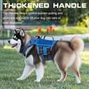 Dog Harness for Large Dogs Heavy Duty, No Pull Tactical Dog Harness with Molle System, Easy On and Off Service Dog Vest, Breathable Padded, Adjustable Reflective Pet Vest for Walking Hiking Training 