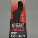 EstCarbon - Carbon Fiber Insole - 1 pc, Men 9.5, Women 10-10.5 - Mortons Extension - Orthotic Insole - Rigid Shoe Insert - Foot Arch Support - Turf Toe Stiff Plate - Thin Sport Sole
