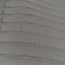 Grey Chiffon Striped Semi Sheer Curtains for Living Room Light Filtering Solid Voile Window Drapes for Bedroom 2 Panels 84 inches Long Rod Pocket