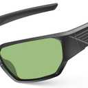 Men's Polarized Fishing Sunglasses, UV400 Wrap Around Sports Sunglasses, Floatable Anti-Glare Eyewear for Runing