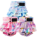 Reusable Dog Diapers Female Medium Washable, Premium Doggie Diaper for Dogs, Pack of 3, Highly Absorbent Dog Diaper for Heat, Incontinence and Puppy Training(M)