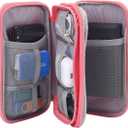 CAOODKDK Electronic Organizer Travel USB Cable Accessories Bag/Case,Waterproof for Power Bank,Charging Cords,Chargers,Mouse,Earphones Flash Driver