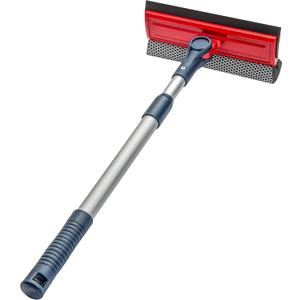 DSV Standard Professional Window Squeegee | 2-in-1 Window Cleaner Sponge and Soft Rubber Strip With Telescopic Extension Pole 20" - 30"(50cm-76cm) | Adjustable To Clean From Multiple Angles