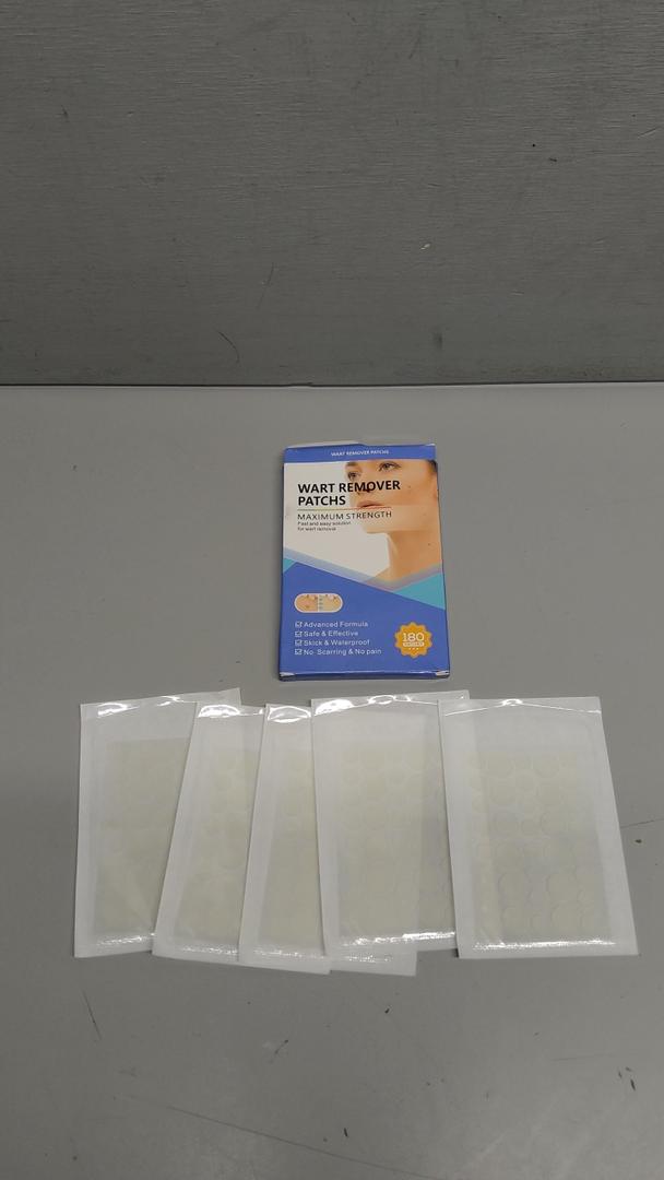 Wart Remover Patches, Waterproof and Invisible Stickers for New User, Safe and Effective 180 Patches with (Go Team Venture!）